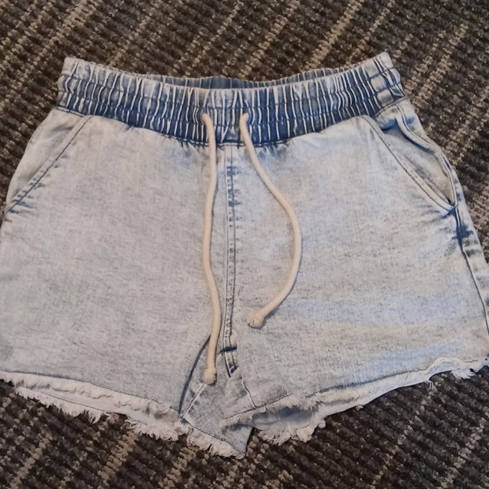 Shorts wash denim stretchy shorts